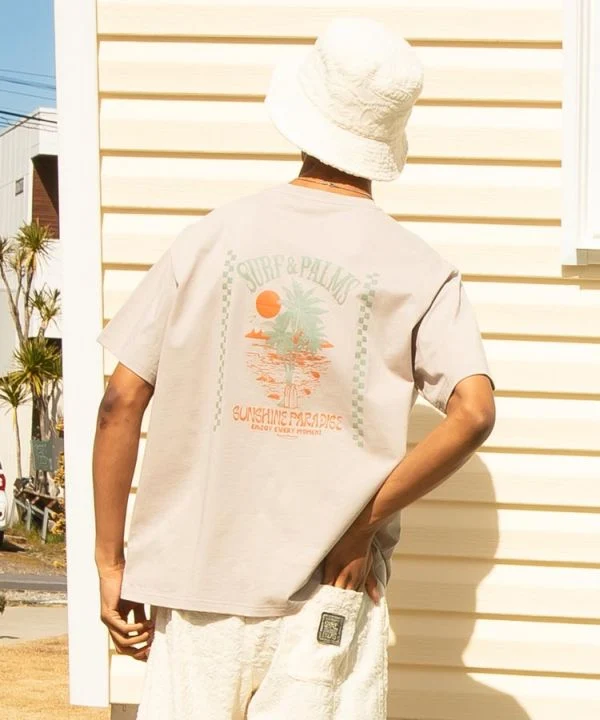 T-shirt graphique pour homme SURF＆Palms