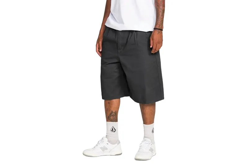 SHORT CHINO ÉLASTIQUE À PLIS DÉCONTRACTÉS