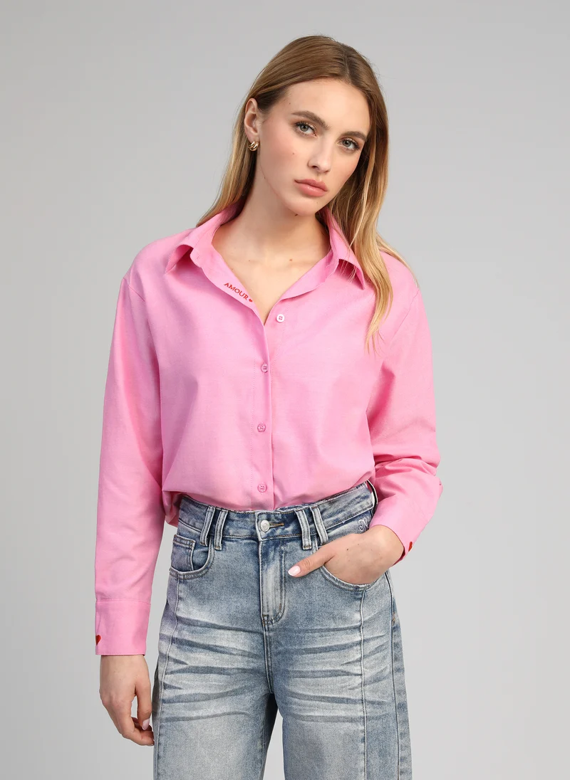 CHEMISE AIMALY rose