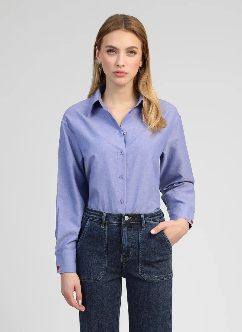 CHEMISE AIMALY bleu