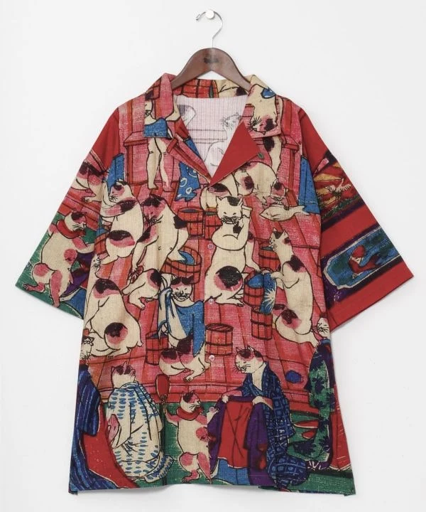 NIPPON ART Chemise Ukiyoe - XL