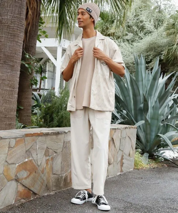 Chemise ethnique en velours côtelé brodée SURF & Palms