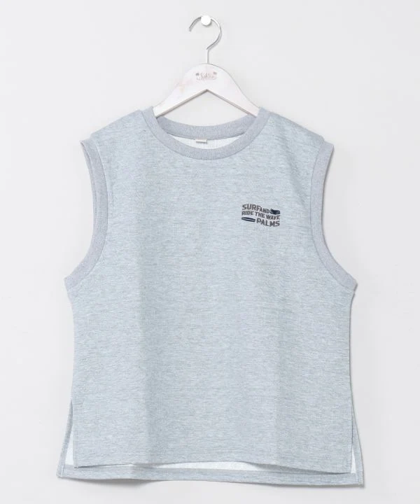 SURF & Palms Haut sans manches en jacquard bouffant