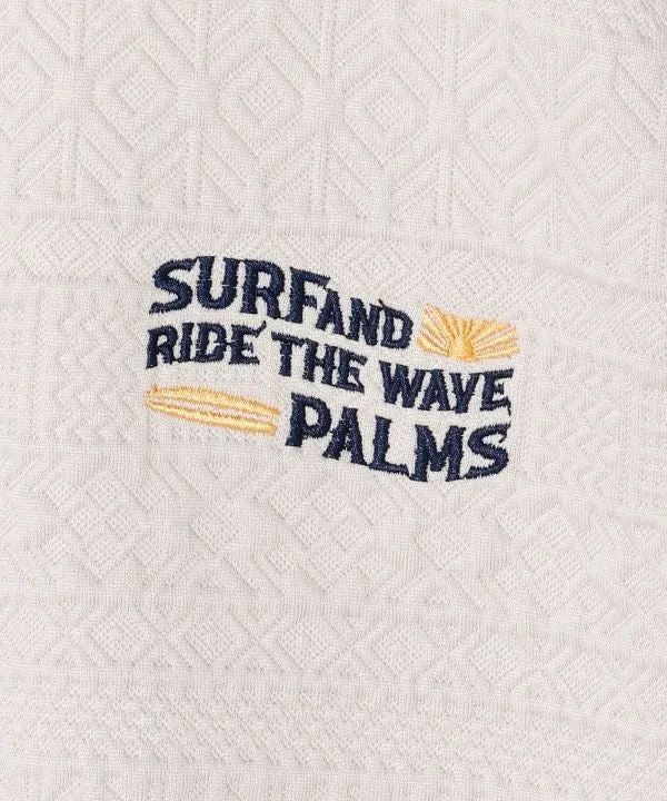 SURF & Palms Haut sans manches en jacquard bouffant