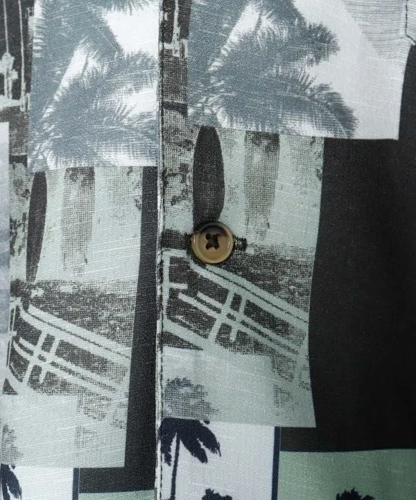 Chemise hawaïenne graphique rétro SURF&Palms
