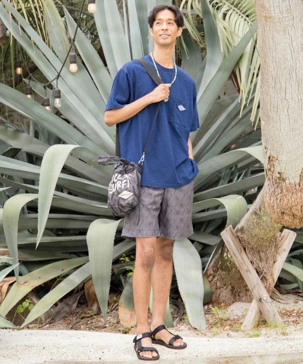 T-shirt Surf & Palms style denim pour hommes