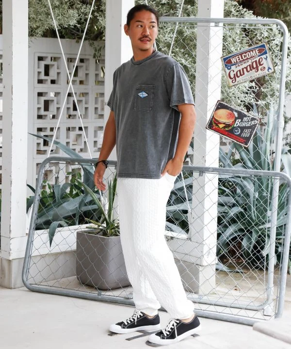 T-shirt Surf & Palms style denim pour hommes