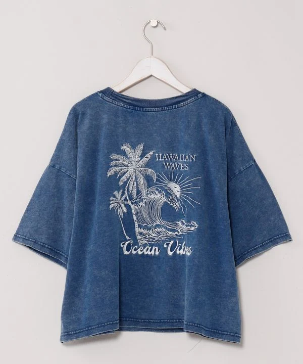T-shirt style denim SURF & Palms