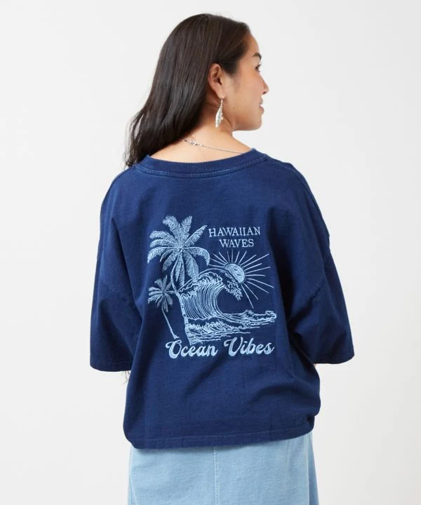 T-shirt style denim SURF & Palms
