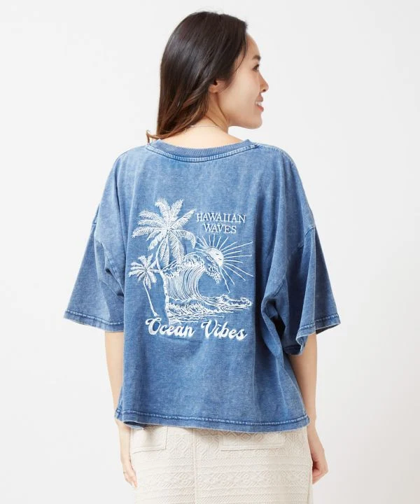 T-shirt style denim SURF & Palms