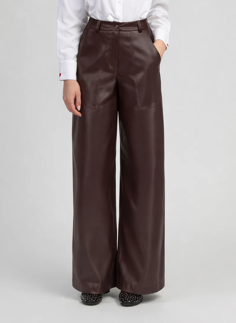 PANTALON PEONY wine