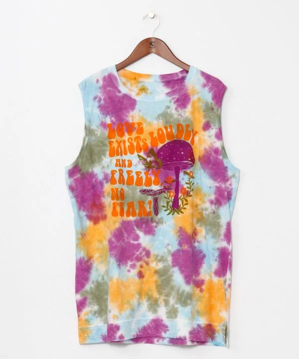 Débardeur homme style tie-dye vintage