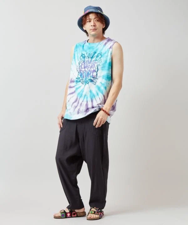 Débardeur homme style tie-dye vintage