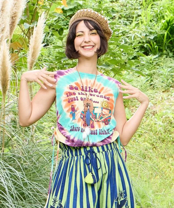 Débardeur style tie-dye vintage
