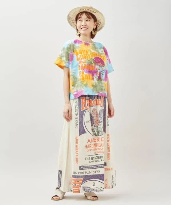 T-shirt style tie-dye vintage