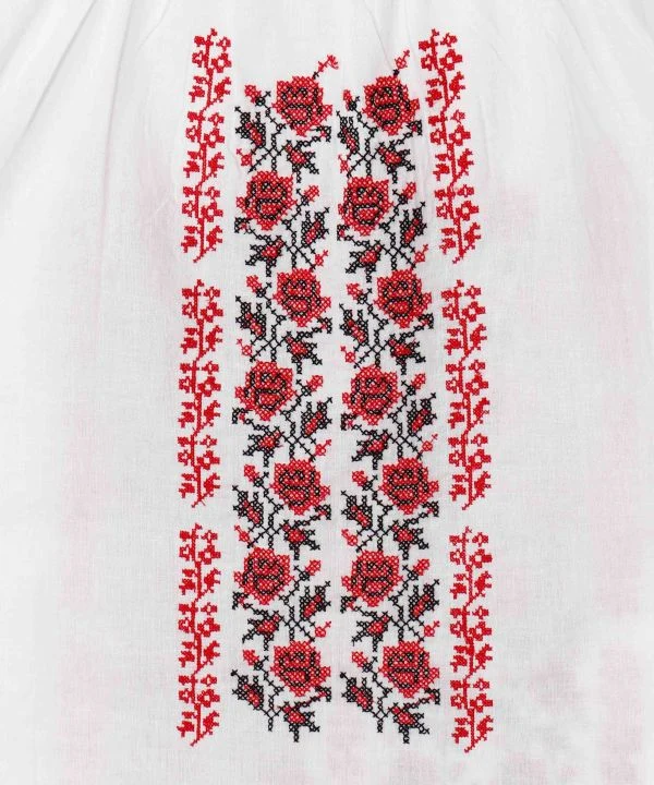 Chemise à broderie florale