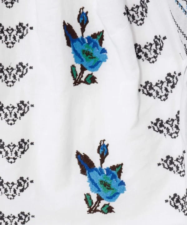 Chemise à broderie florale