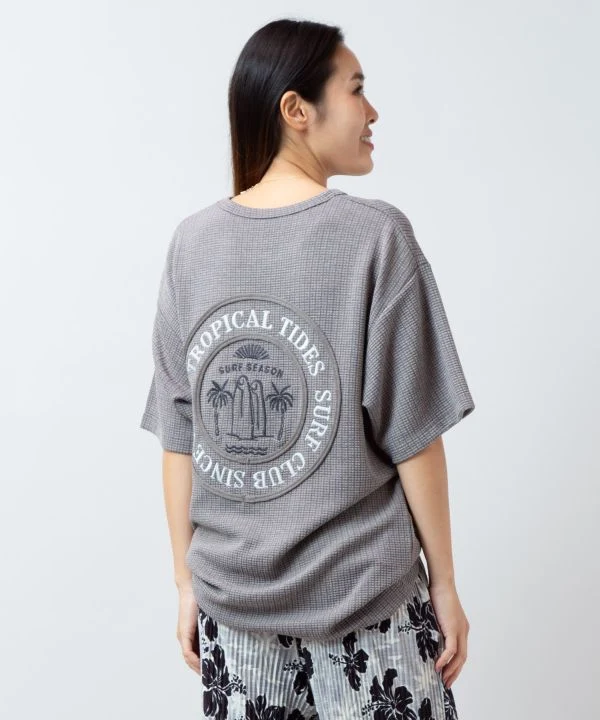 T-shirt gaufré pour homme SURF＆Palms