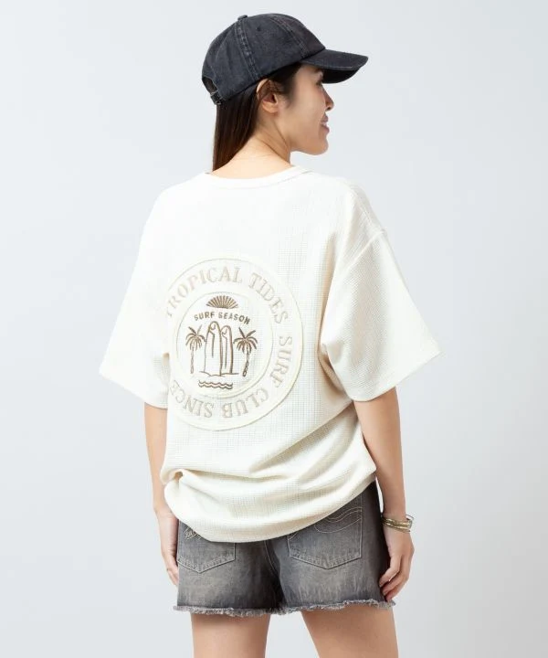 T-shirt gaufré pour homme SURF＆Palms
