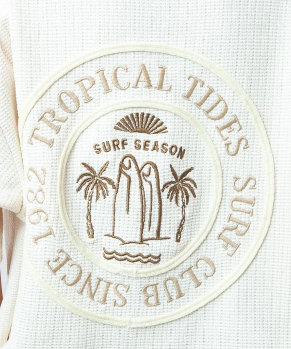 T-shirt gaufré pour homme SURF＆Palms