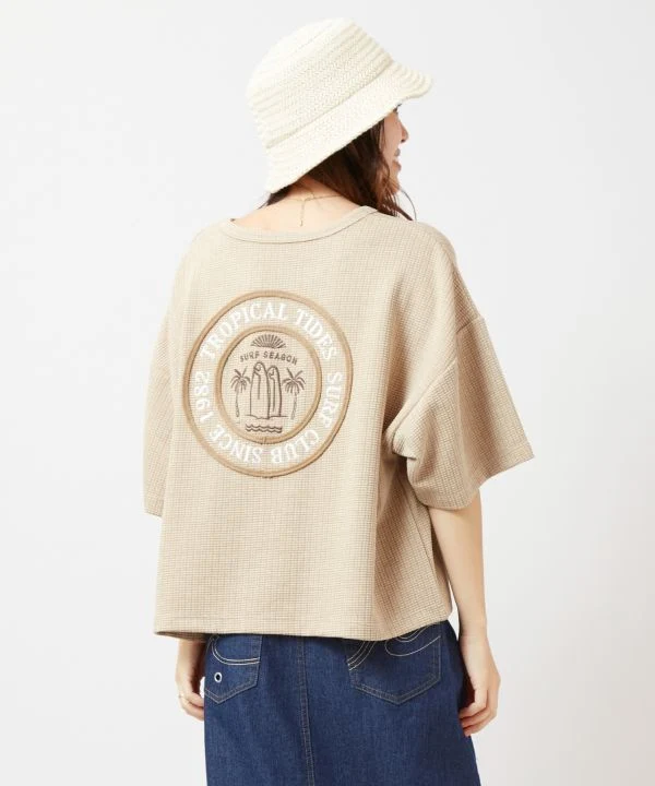 T-shirt gaufré SURF & Palms