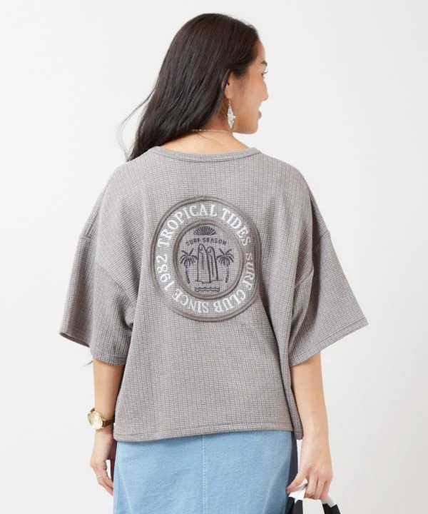 T-shirt gaufré SURF & Palms