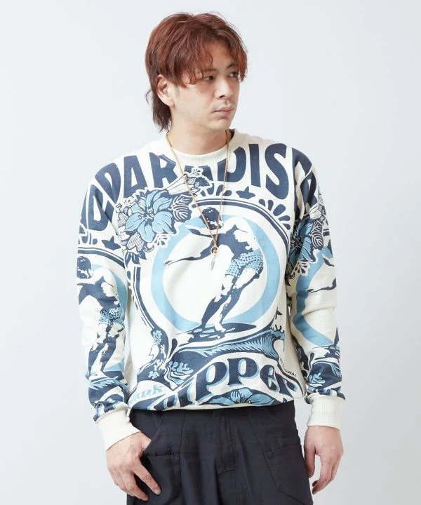 Pull-over imprimé pour homme