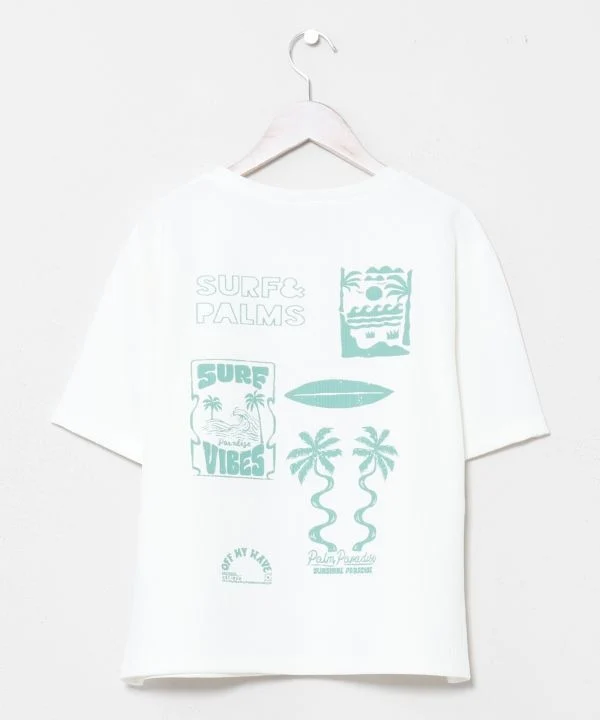 T-shirt texturé au toucher frais avec pochette à bandoulière