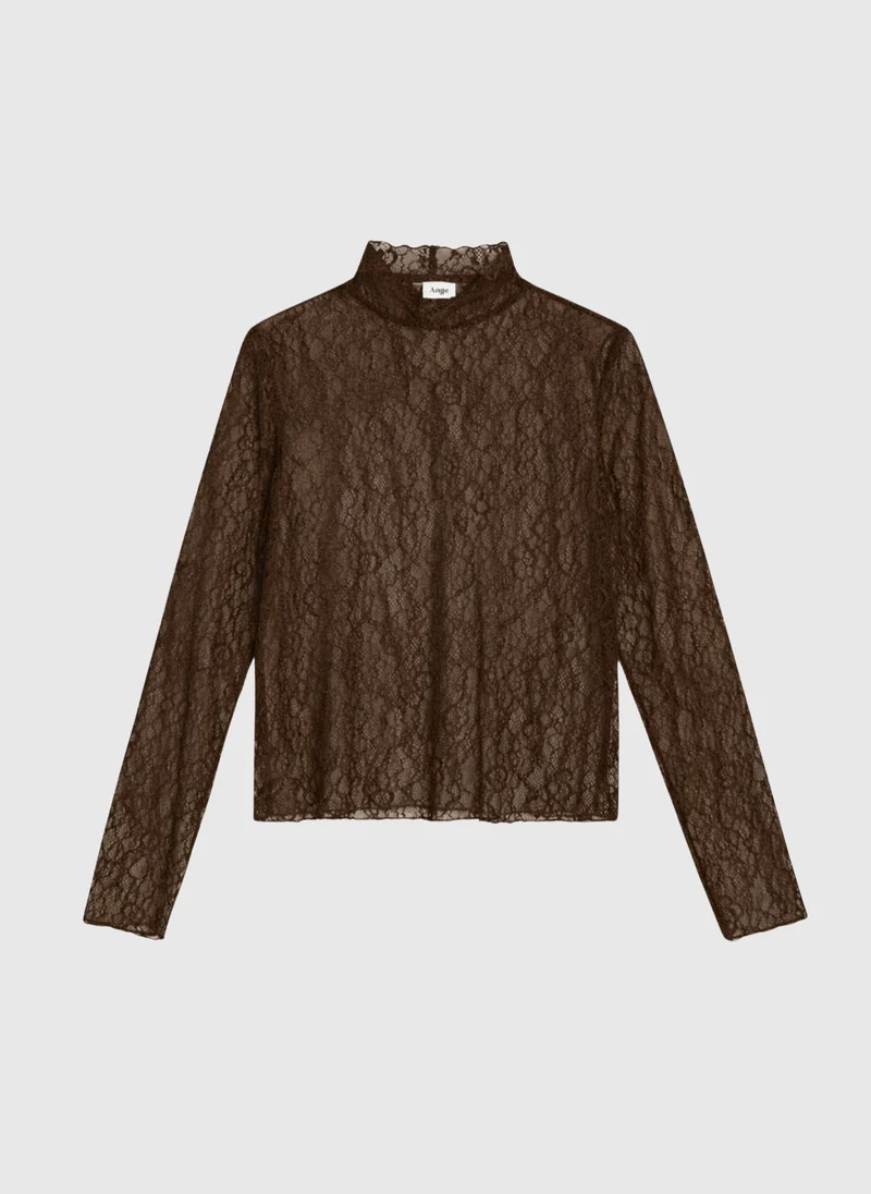 T-SHIRT ALIBANY marron
