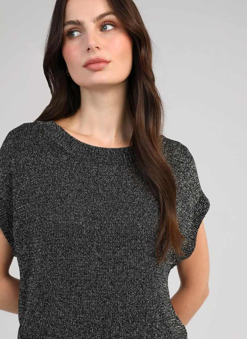 PULL LAMELBA noir chine