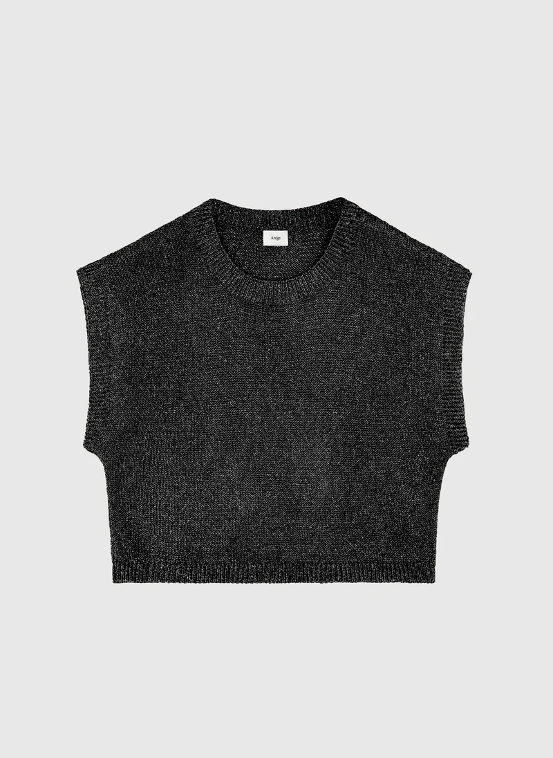 PULL LAMELBA noir chine