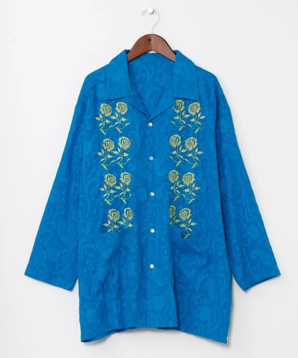 Chemise jacquard à fleurs pour hommes