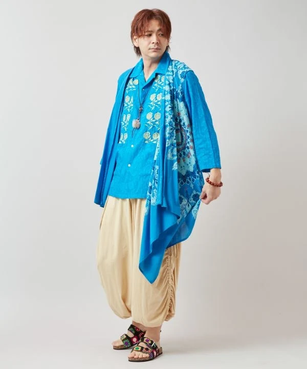 Chemise jacquard à fleurs pour hommes