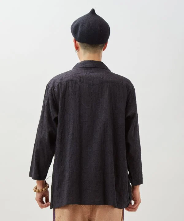 Chemise jacquard à fleurs pour hommes