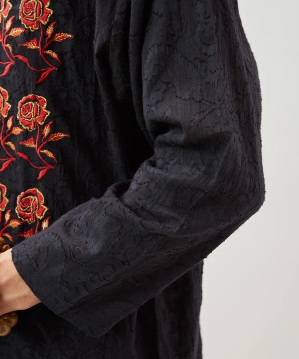Chemise jacquard à fleurs pour hommes
