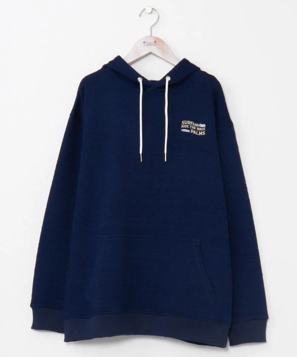 Sweat à capuche jacquard décontracté SURF&Palms pour hommes