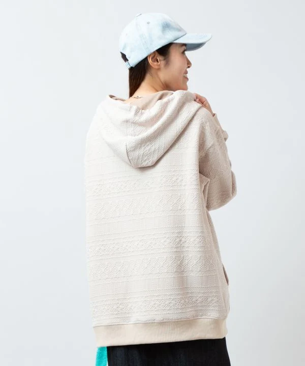 Sweat à capuche jacquard décontracté SURF&Palms pour hommes