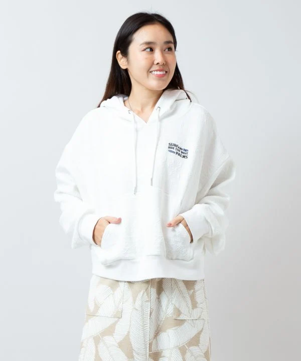 SURF＆Palms Haut à capuche en jacquard doux