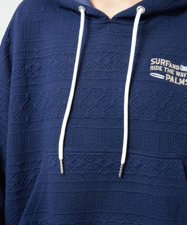 SURF＆Palms Haut à capuche en jacquard doux