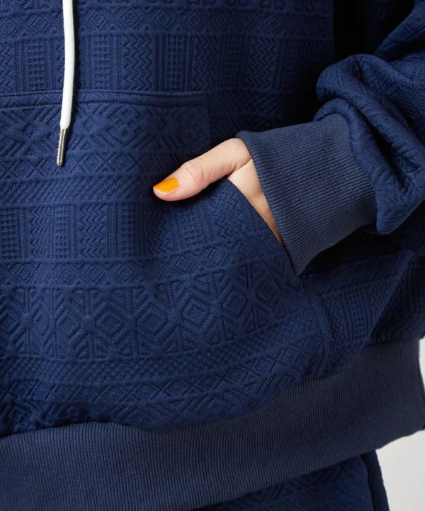 SURF＆Palms Haut à capuche en jacquard doux