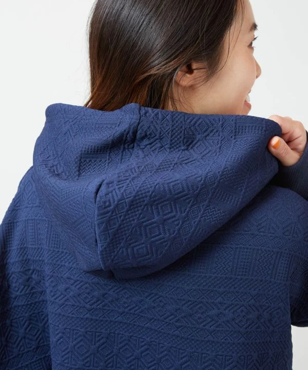 SURF＆Palms Haut à capuche en jacquard doux
