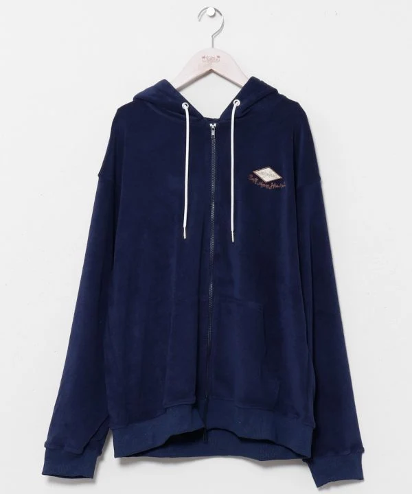 SURF＆Palms Sweat à capuche zippé en polaire douce pour hommes