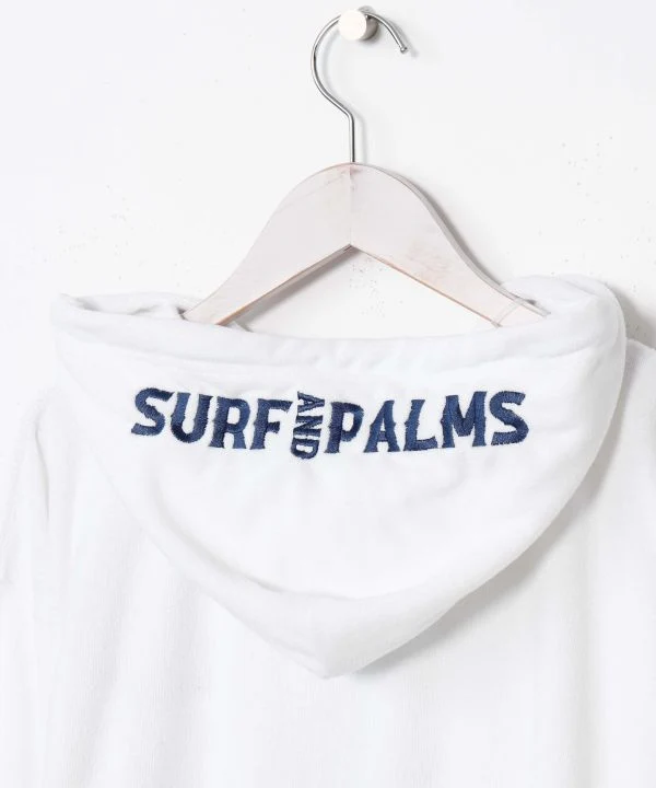 SURF＆Palms Sweat à capuche zippé en polaire douce pour hommes