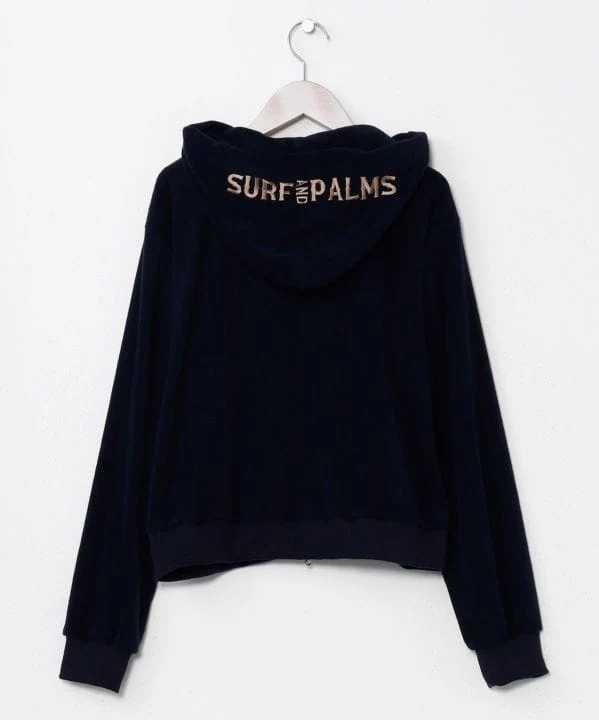 Sweat à capuche zippé doux SURF&Palms