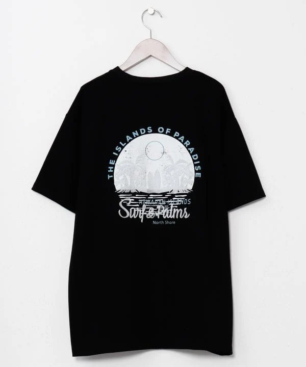 T-shirt en maille confortable pour homme SURF＆Palms