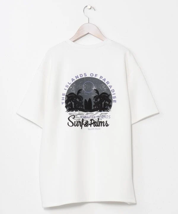 T-shirt en maille confortable pour homme SURF＆Palms