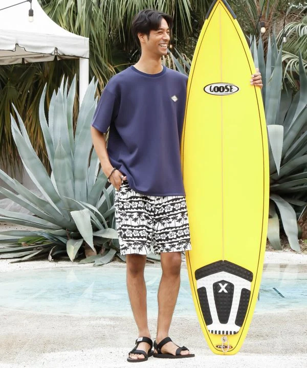 T-shirt en maille confortable pour homme SURF＆Palms