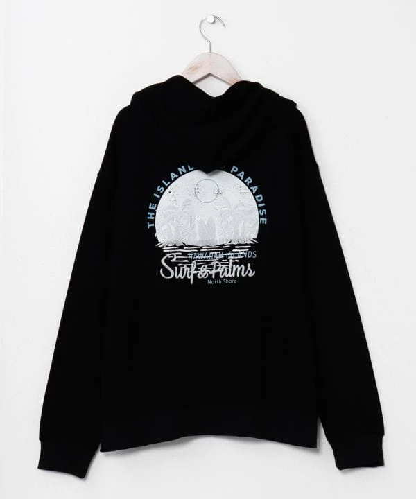 Sweat à capuche zippé en maille confortable pour homme SURF&Palms