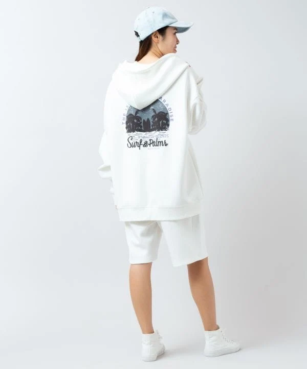 Sweat à capuche zippé en maille confortable pour homme SURF&Palms