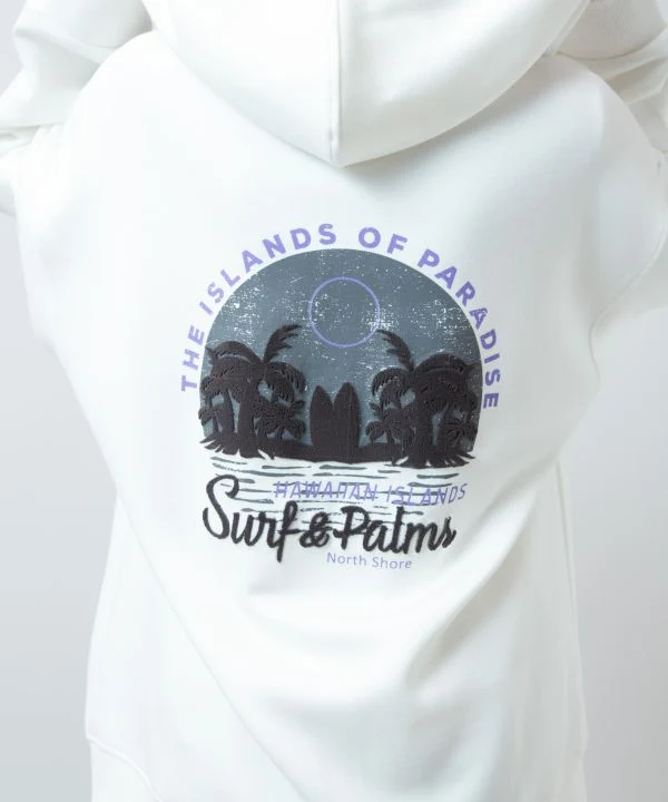 Sweat à capuche zippé en maille confortable pour homme SURF&Palms